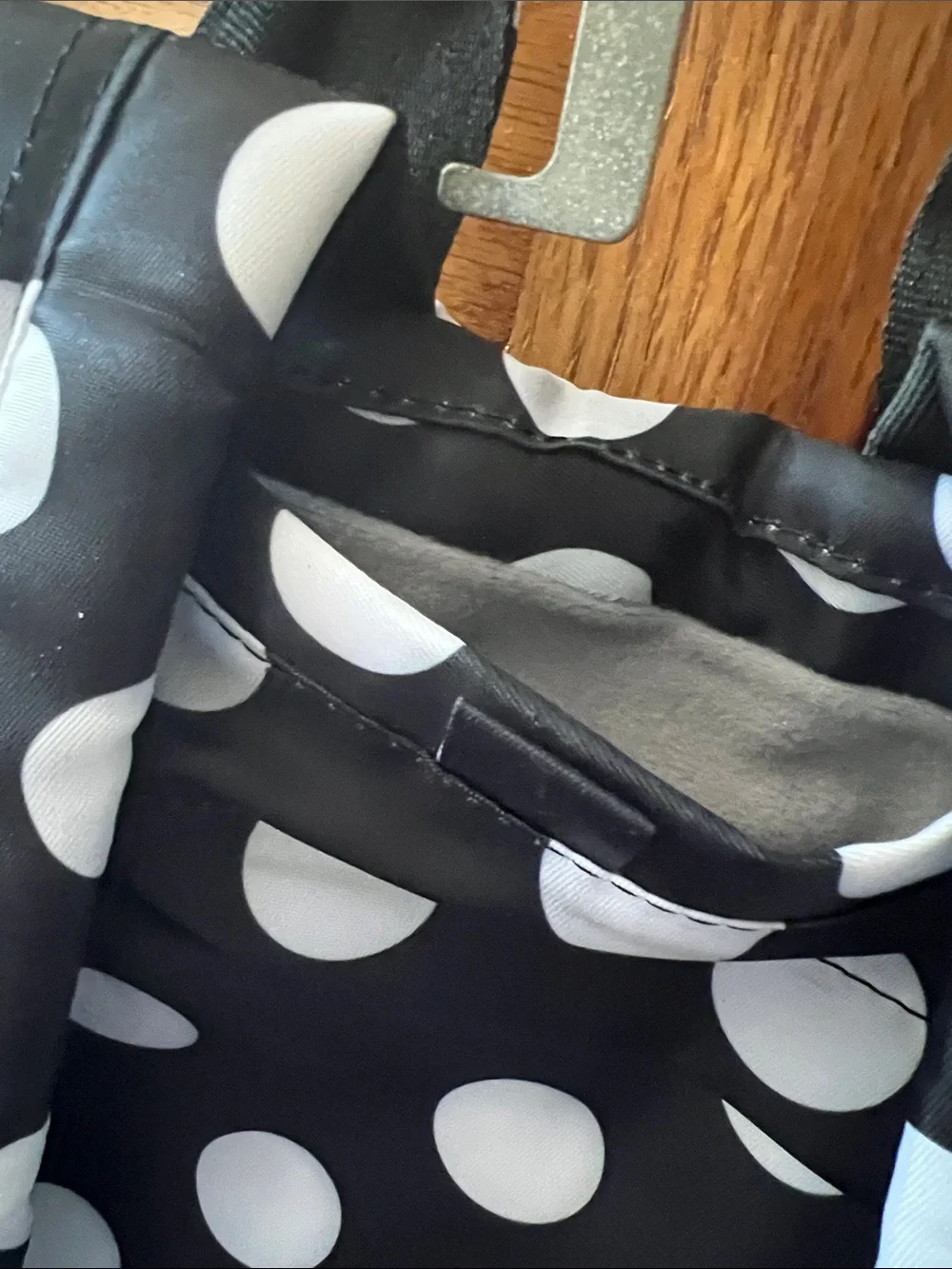 Black Polka Dot Women’s Backpack